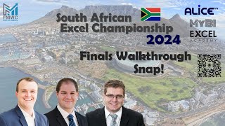 South African Excel Championship Finals Round 3 walkthrough [upl. by Lema898]