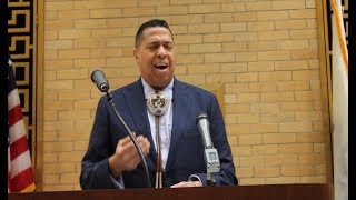 Tribe Chairman Sings Mashpee Wampanoag Honor Song [upl. by Eiroc]