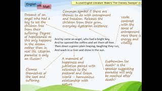 76 The Chimney Sweeper Innocence by William Blake ALevel [upl. by Cherice]