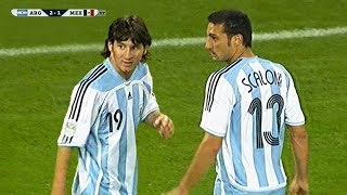 The day Lionel Messi and Lionel Scaloni met for the first time [upl. by Airdnas655]