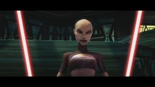 Star Wars The Clone Wars  Anakin Skywalker amp Obi Wan Kenobi vs Ventress 1080p [upl. by Mcmullan]