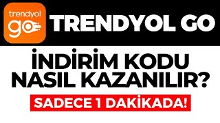 Trendyol GO İndirim Kodu Nasıl Kazanılır Trendyol GO Bedava İndirim Kodu Kazanma Nasıl Yapılır [upl. by Reg]