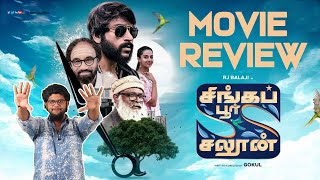 Singapore Saloon Movie Review by Vj Abishek  Rj Balaji SathyaRaj Meenakshi Chaudhary  Gokul [upl. by Eima596]