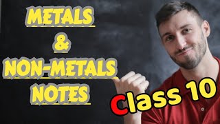 Metals amp NonMetals notes ll CLASS 10 Science [upl. by Berneta684]