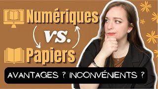 LIVRES PAPIERS 📚 VS LIVRES NUMÉRIQUES 📲  Positifs  Négatifs  😥 [upl. by Spillihp]