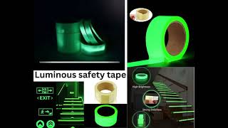 Glow in The Dark Tape  Luminous PhotoluminescentLuminescent Emergency Roll Safety Egress Markers [upl. by Harden]