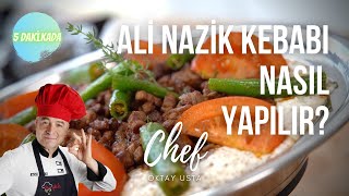 5 Dakikada Ali Nazik Kebabı nasıl yapılır  Oktay Usta [upl. by Hillie]