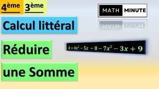 4e3e  Réduire une somme [upl. by Alemat975]