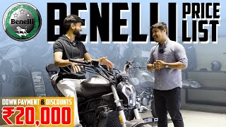 2022 All Benelli Bikes LATEST On Road Price List 🔥 Ft Upcoming Benelli Bikes 💥 Loan EMI Mileage [upl. by Aisul]