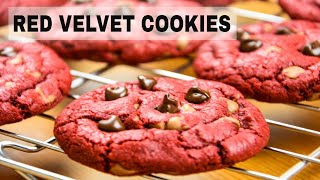 Easy and Delicious Red Velvet Cookie Recipe [upl. by Bosch740]