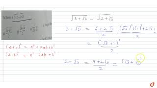 Find the value of sqrt3sqrt5sqrt2sqrt3 [upl. by Euv]