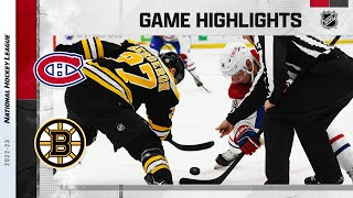 Canadiens  Bruins 323  NHL Highlights 2023 [upl. by Ennailuj741]