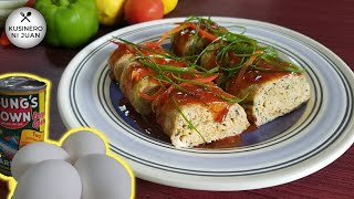 Sardinas egg roll  Tipid Ulam ni Juan 01  Sardinas at itlog recipe [upl. by Anirdnaxela375]