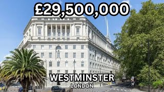 £29500000 Westminster Apartment w Pool Roof Terrace  London Real Estate [upl. by Aryaz]