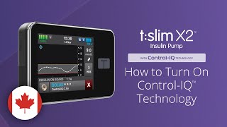 How to Turn On ControlIQ Technology on the tslim X2 Insulin Pump [upl. by Pearlman]