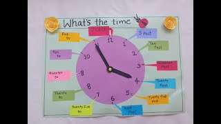 Clock Time tlm Math working model How to make clock WatchMath tlm time [upl. by Trebla]