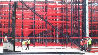 115 mtr high Pallet Racking Installation by SSG [upl. by Ennybor]