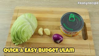 BUDGET ULAM RECIPE TUNA WITH CABBAGE QUICK amp EASY TO MAKE ULAM TIPID ULAM [upl. by Tutto]