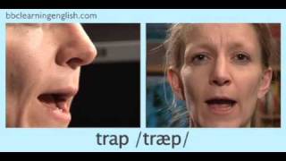 English Pronunciation 👄 Short Vowel  æ  ‘trap’ ‘stamp’ amp ‘back’ [upl. by Ayomat]