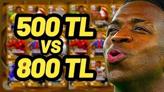 500 TL vs 800 TL  EFOOTBALL 2025 MOBİLE [upl. by Aivul777]