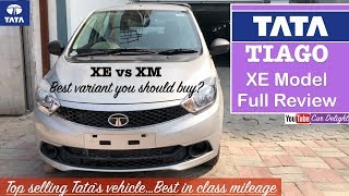 Tata Tiago 2018 XEXM Model InteriorExterior Walkaround  Tiago XEXM Features Review [upl. by Wane]