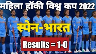 hockey world cup 2022  womens hockey world cup 2022  indw vs spainw hockey match results [upl. by Sukram]