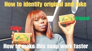 How to identify Original amp Fake Ashante Papaya amp Honey soap Skin Brighten Soap my honest review [upl. by Naeerb699]