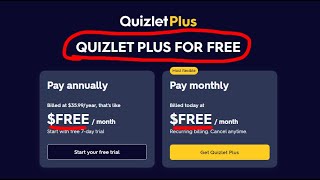 How To Get Quizlet PLUS For FREE [upl. by Mcclenon]