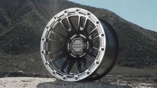 956BS Compass in Satin Black wSilver  TruckSUV Raceline Wheels [upl. by Jilleen]