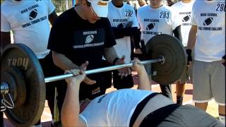 OL ADAM LAWHORN HIGH SCHOOL FOOTBALL COMBINE CHALLENGE [upl. by Arayt]