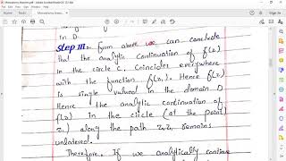 Monodromy Theorem  Complex Analysis  Professor Maqsood Ali Abbas [upl. by Solenne]