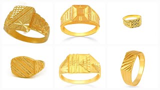 Mens Gold Ring  Gents Ring  Latest Gold Ring For Man  Mens Ring Collection [upl. by Lierbag]