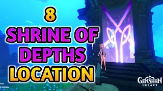 8 Inazuma Shrine of depths location  Genshin impact 21 [upl. by Verine]