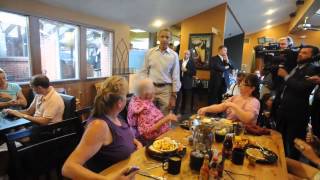 Obama Visits the Buff Restaurant [upl. by Nyvar]