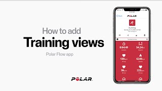 Polar Flow app  How to add training views [upl. by Manda25]