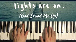 Tom Rosenthal  Lights Are On Piano Tutorial Lesson  God Stood Me Up [upl. by Saoj2]