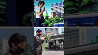 Kimi No Nawa  Anime VS Real Life japan anime otaku [upl. by Lemmueu767]