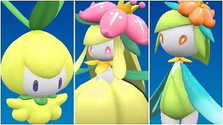 FULL PETILIL EVOLUTION FORMS TEAM Shiny Petilil Lilligant Hisuian Moveset Scarlet Violet [upl. by Ecirahs779]