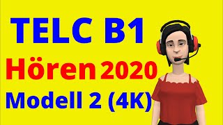 TELC B1 Hören 2020  B1 Prüfung Hörverstehen Modell  2  4K [upl. by Helmer251]