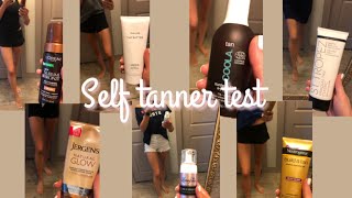 Self tanner test comparing gradual tanners [upl. by Aynat880]