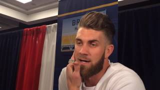 NL MVP Bryce Harper raves about former teammate Ian Desmond [upl. by Naghem]