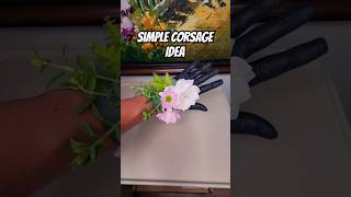 Simple Wrist Corsage Idea 🌼🌹 corsage flowerarrangement floweroftheday wristband plantart [upl. by Domenech]