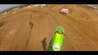 HELMET CAM Kenny Venarchick  Kawasaki Race Of Champions Friday Practice [upl. by Arabele326]