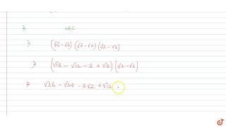 If asqrt6sqrt3 bsqrt3sqrt2 and csqrt2sqrt6 then find the value of a3 [upl. by Dunseath]