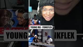 YOUNG MA IS TUFF OMG LINK IN BIO reactions funkflex youngma shorts musicreaction [upl. by Oidualc]