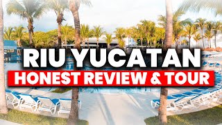 Hotel Riu Yucatan Playa Del Carmen  All Inclusive  HONEST Review amp Tour [upl. by Essilem]