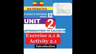 Mathematics Grade 12 Unit 2 IntroductionExercise 21 amp Activity 21Girma21​ [upl. by Adnik748]