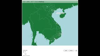 Seterra Geoguessr Speedrun Vietnam Cities Pin 15288s PB [upl. by Ezitram]