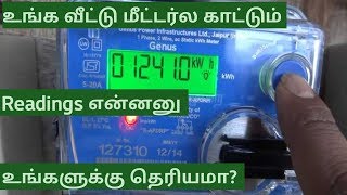 TNEB digital energy meter reading details  tamil  tamil electrical info [upl. by Oretos]