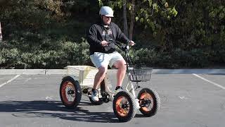 4 Wheel Electric Bike Is INCREDIBLE You Must See This 4 Wheel EBike to Believe It Unlike Any EBike [upl. by Johnath989]